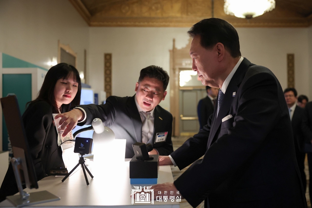 윤석열 대통령,&nbsp;재미 한인 미래세대와의 대화